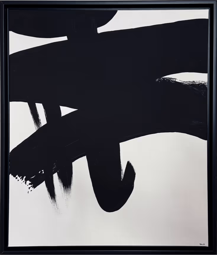 Eclipse in Motion — 50 × 60 · framed