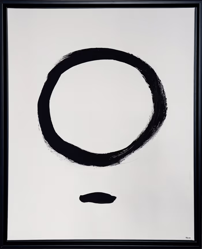 Zen Void — 50 × 60 · framed