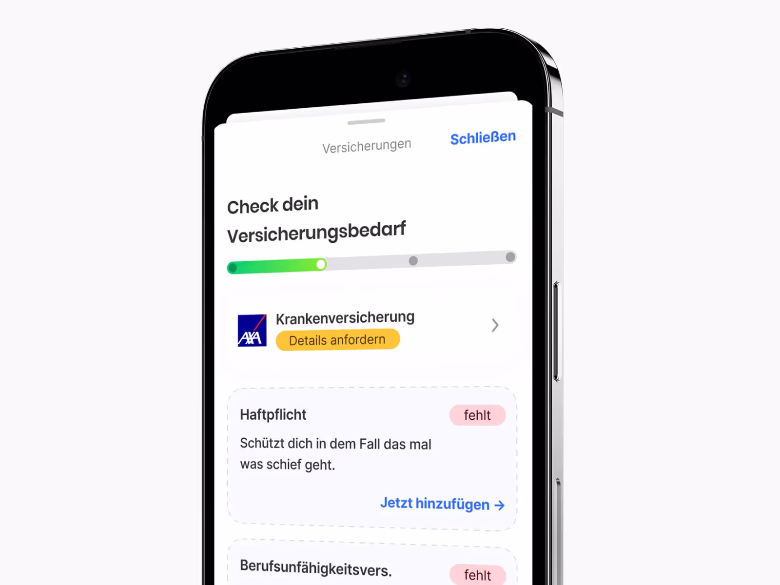 Smartkündigen App Insurance-Check